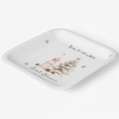 Baby es ist kalt draußen Winter Baby Dusche Pappteller (Gewinkelt)