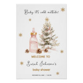 Baby es ist kalt draußen Winter Baby Dusche Poster (Vorderseite)