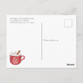 Baby Es ist kalt draußen Winter Baby Dusche Postkarte (Rückseite)