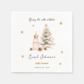 Baby es ist kalt draußen Winter Baby Dusche Serviette (Vorderseite)