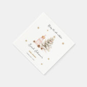 Baby es ist kalt draußen Winter Baby Dusche Serviette (Ecke)