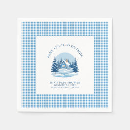 Baby Es ist kalt draußen Winter Baby Dusche Serviette