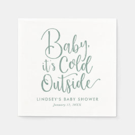 Baby Es ist kalt draußen Winter Baby Dusche Serviette