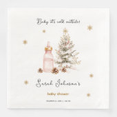 Baby es ist kalt draußen Winter Baby Dusche Serviette (Vorderseite)