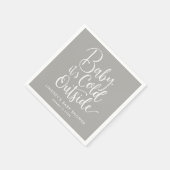 Baby Es ist kalt draußen Winter Baby Dusche Serviette (Ecke)