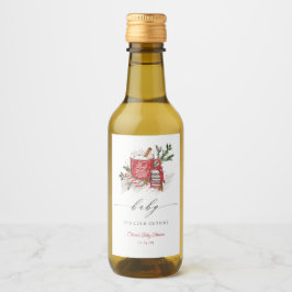 Baby Es ist kalt draußen Winter Baby Dusche Weinetikett