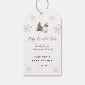 Baby Es ist kalt draußen Winter Baby Duschfavors Geschenkanhänger (Vorderseite)