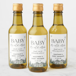 Baby Es ist kalt draußen Winter Baby Duschfavors Weinetikett