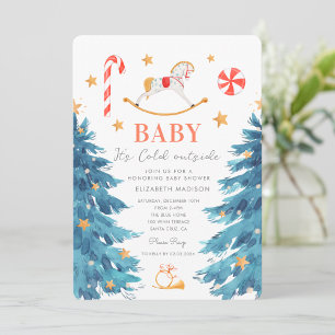 Baby, es ist kalt draußen Winter-Baby-Party Einladung