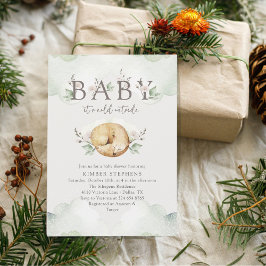 Baby, es ist kalt draußen Winter-Baby-Party Süßer Einladung