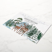 Baby es ist kalt draußen Winter Baby Shower Inv Folieneinladung (Gedreht)