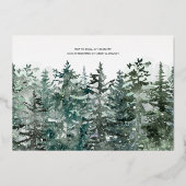 Baby es ist kalt draußen Winter Baby Shower Inv Folieneinladung (Rückseite)