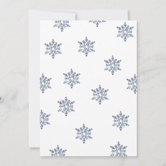 Baby Es ist kalt draußen Winter Balloons Babydusch Einladung (Rückseite)