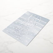 Baby Es ist kalt draußen Winter Boy Baby Dusche Folieneinladung (Gedreht)