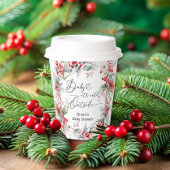 Baby es ist kalt draußen Winter Floral Baby Dusche Pappbecher