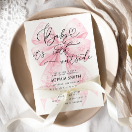 Baby Es ist kalt draußen Winter Girl Babydusche Einladung