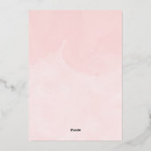 Baby Es ist kalt draußen Winter Girl Babydusche Folieneinladung (Rückseite)