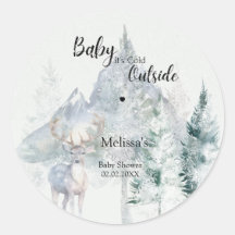 Baby, es ist kalt draußen Winter Immergrün-Baby-Pa