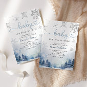 Baby Es ist kalt draußen Winter Mountain Baby Dusc Einladung