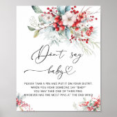 Baby es ist kalt draußen Winter Say Baby Game nich Poster (Vorne)