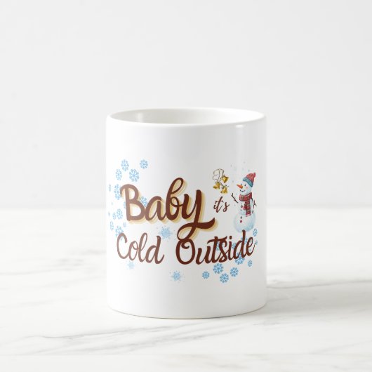 Baby Es ist kalt draußen Winter Tasse (Mittel)