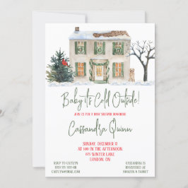 Baby Es ist kalt draußen, Winter Themed Baby Dusch Einladung