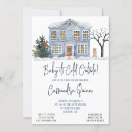 Baby Es ist kalt draußen, Winter Themed Baby Dusch Einladung