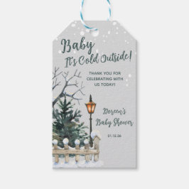 Baby Es ist kalt draußen, Winter Themed Baby Dusch Geschenkanhänger