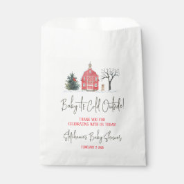 Baby Es ist kalt draußen, Winter Themed Baby Dusch Geschenktütchen