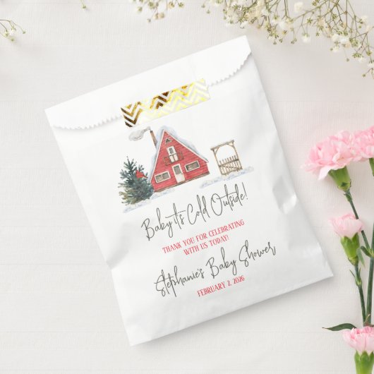 Baby Es ist kalt draußen, Winter Themed Baby Dusch Geschenktütchen (Versiegelt)