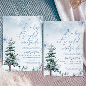Baby es ist kalt draußen, Winter Wonderland Dusche Einladung