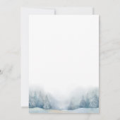 Baby Es ist kalt draußen Winterschneedusche Einladung (Rückseite)