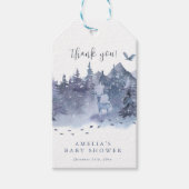 Baby Es ist kalt draußen Winterschneewald Hirsche Geschenkanhänger (Vorderseite)