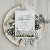 Baby Es ist kalt draußen | Winterwunderschöne Dusc Einladung