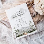 Baby Es ist kalt draußen | Winterwunderschöne Dusc Einladung