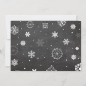 Baby Es ist kalt draußen Yellow Baby Dusche einlad Einladung (Rückseite)