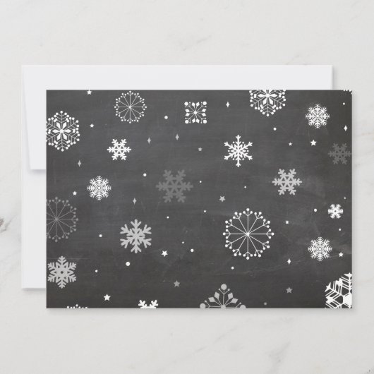 Baby Es ist kalt draußen Yellow Baby Dusche einlad Einladung (Rückseite)