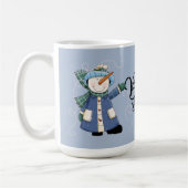 Baby Es ist kalt draußen - zwei Landschneemänner Kaffeetasse (Links)