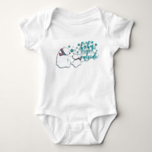 Baby, es ist kalt Eisbären Baby Strampler