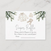 Baby Es ist kalt im Freien Duschdusche Windelwanne Begleitkarte (Vorderseite)