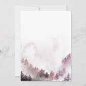 Baby Es ist kalt im Freien Pink Mountain Baby Dusc Einladung (Rückseite)