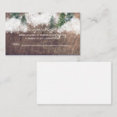 Baby es ist kalt im Freien Windelfass Begleitkarte (Vorne/Hinten)