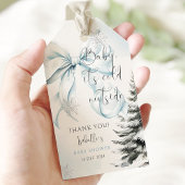 Baby es ist kalt Outside Bow Baby Dusche Geschenkanhänger