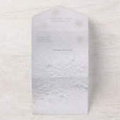 Baby Es ist kalt Outside Snowflakes Babydusche All All In One Einladung (Außenbereich)