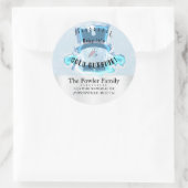 Baby es ist kalt Outside Snowmen Runder Aufkleber (Tasche)