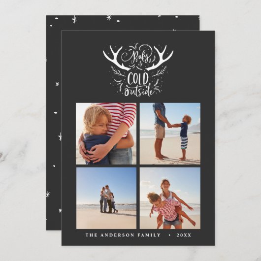 Baby es ist kalt vor Weihnachten Weihnachten. (Vorne/Hinten)