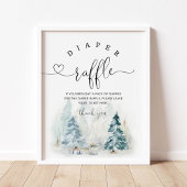 Baby es ist kalt vor Weihnachten Windelraffle Poster