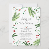 Baby Es ist kalte Außendusche Einladung (Vorderseite)