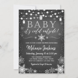 Baby Es ist kalte Außendusche Einladung