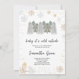 Baby es ist kalte Außendusche Einladung